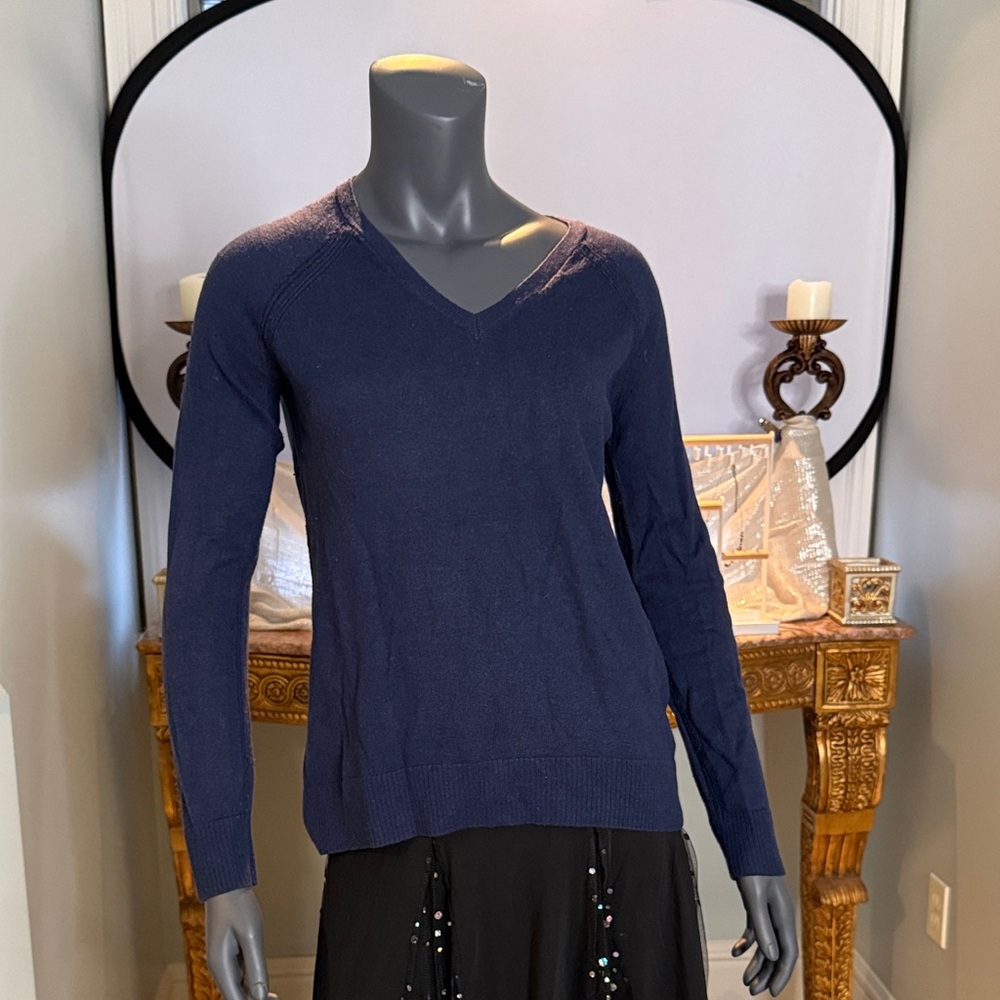 GAP Deep Blue V-Neck Women's Sweater